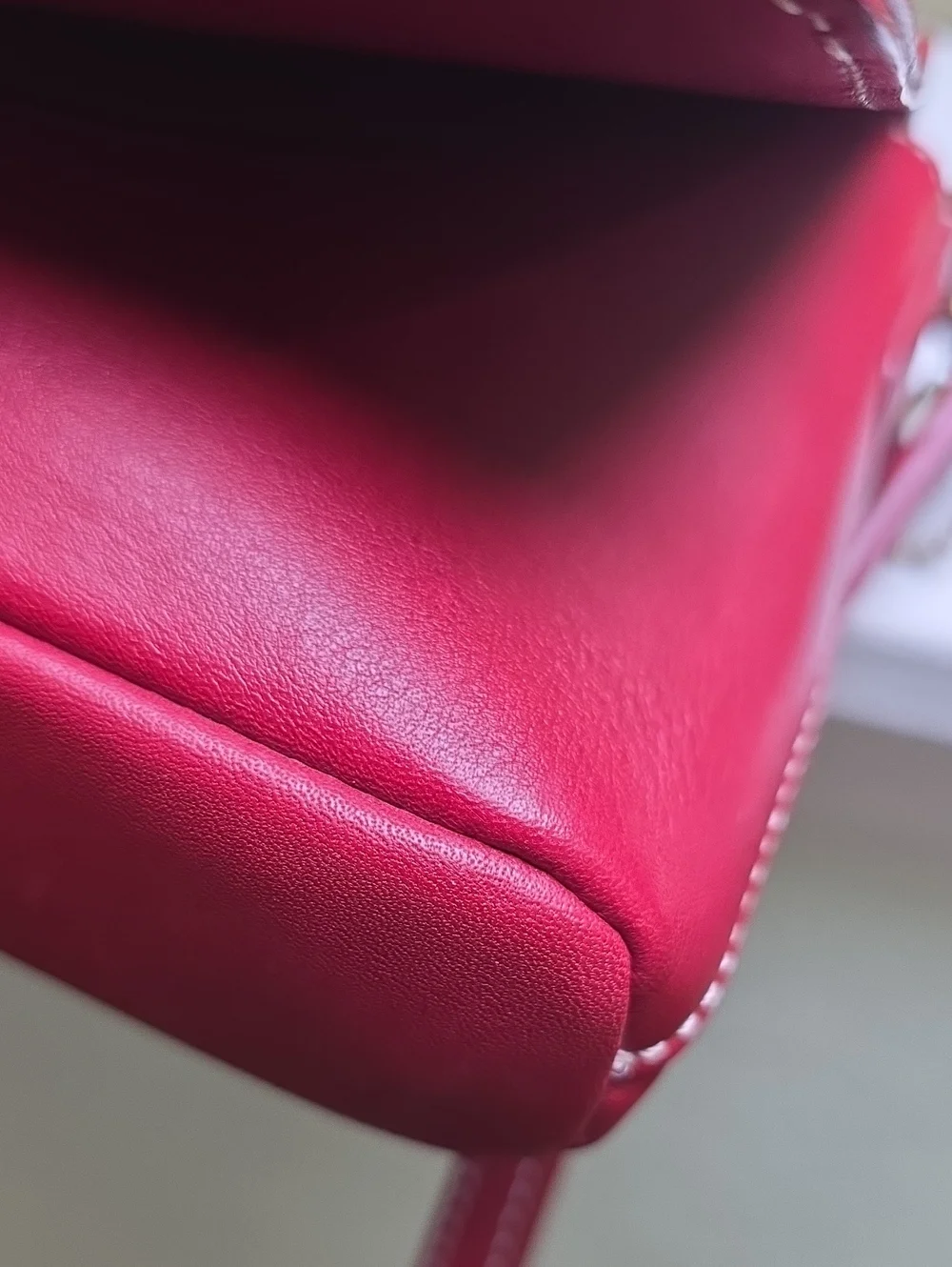 COACH 9599 Vintage Red Leather Legacy West Demi Flap Crossbody EUC